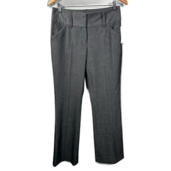 INC International Concepts Dark Grey Black Straight Leg Trouser Pants NWT Size 8 - Picture 1 of 12